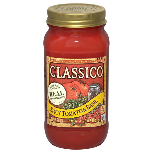 Classico Spicy Tomato & Basil Pasta Sauce, 24 oz. Jar