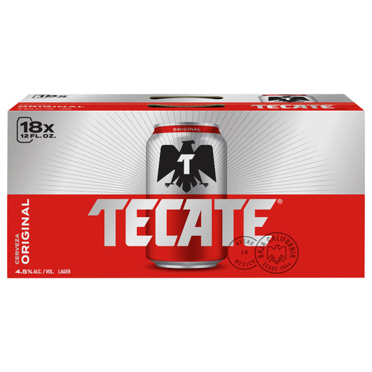 Tecate Original Lager Beer 18 - 12 fl oz Cans