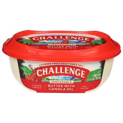 Challenge Spreadable Sea Salted Butter with Canola Oil 8 oz