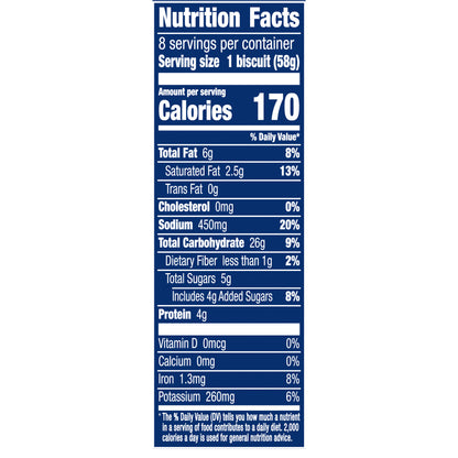 Pillsbury Grands! Flaky Layers Butter Tastin' Refrigerated Biscuit Dough, 8 Biscuits, 16.3 oz