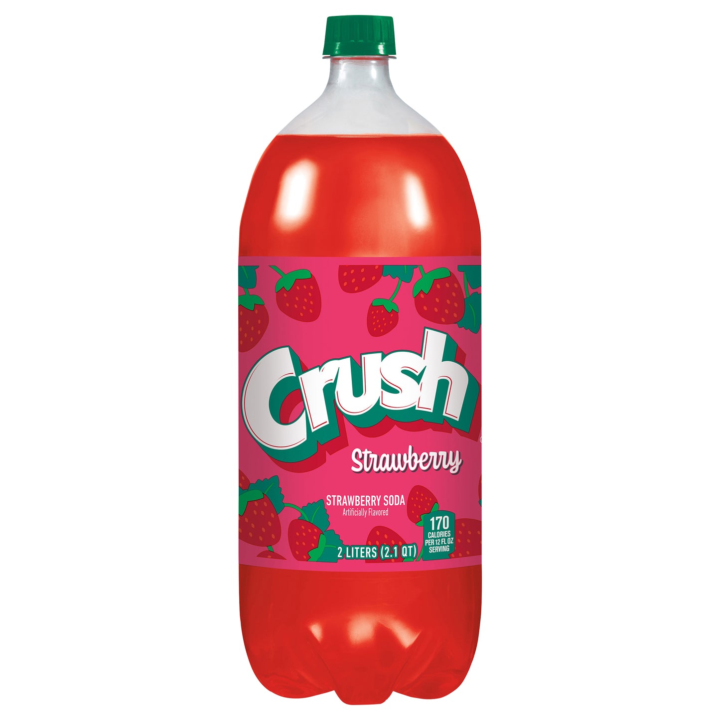 Crush Strawberry Soda, 2 L bottle