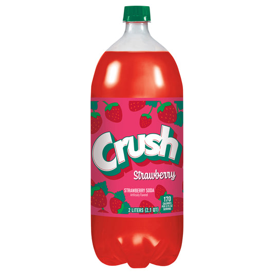 Crush Strawberry Soda, 2 L bottle