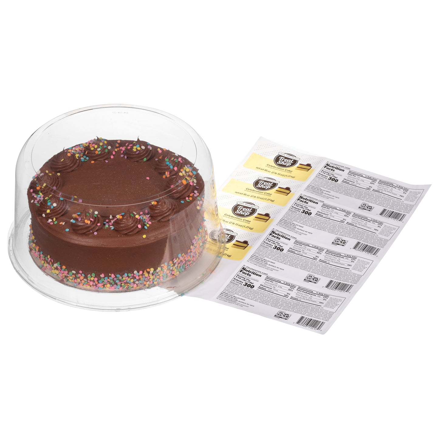 Our Specialty Treat Shop Celebration Cake 8 Inch 45 oz - Double Layer