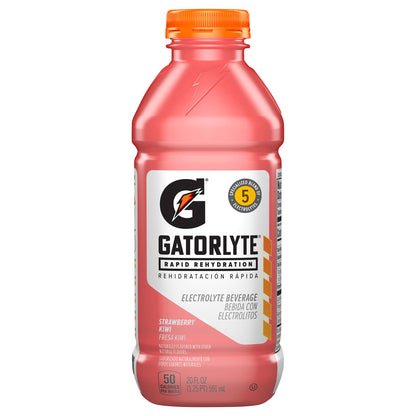 Gatorade Gatorlyte Rapid Rehydration Electrolyte Beverage Strawberry Kiwi 20 Fl Oz