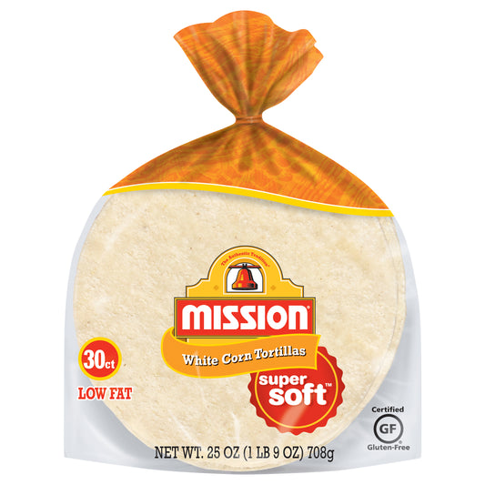 Mission White Corn Tortillas, 30 Count