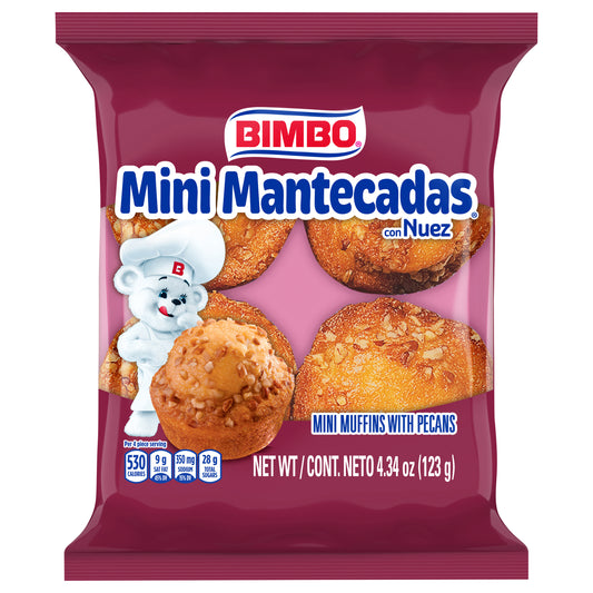 Bimbo Mini Muffins with Pecans Mini 4.34 oz