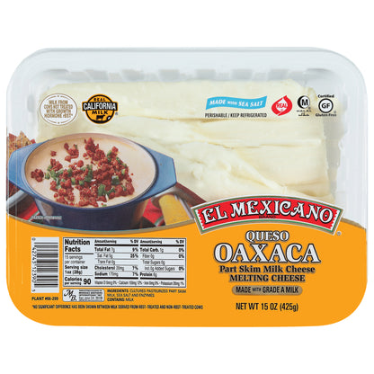 El Mexicano Part Skim Queso Oaxaca Melting Cheese 15 oz