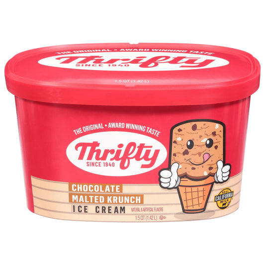 Thrifty Chocolate Malted Krunch Ice Cream 1.5 qt