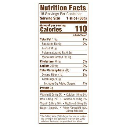 Sara Lee Artesano Bakery Bread Original Pre-sliced Bread Loaf, 20 oz