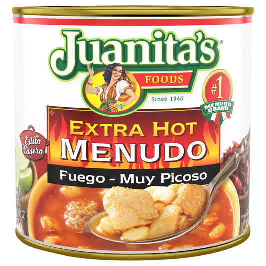 Juanita's Foods Extra Hot Menudo, 25 oz Can