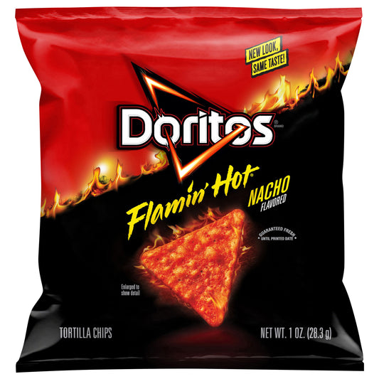 Doritos Tortilla Chips Flamin' Hot Nacho Flavored 1 Oz