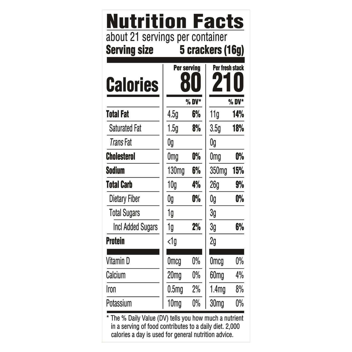 RITZ Fresh Stacks Original Crackers, 11.8 oz (8 Stacks)