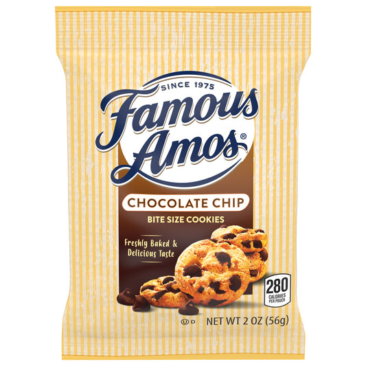 Famous Amos Bite Size Chocolate Chip Cookies Bite Size 2 oz