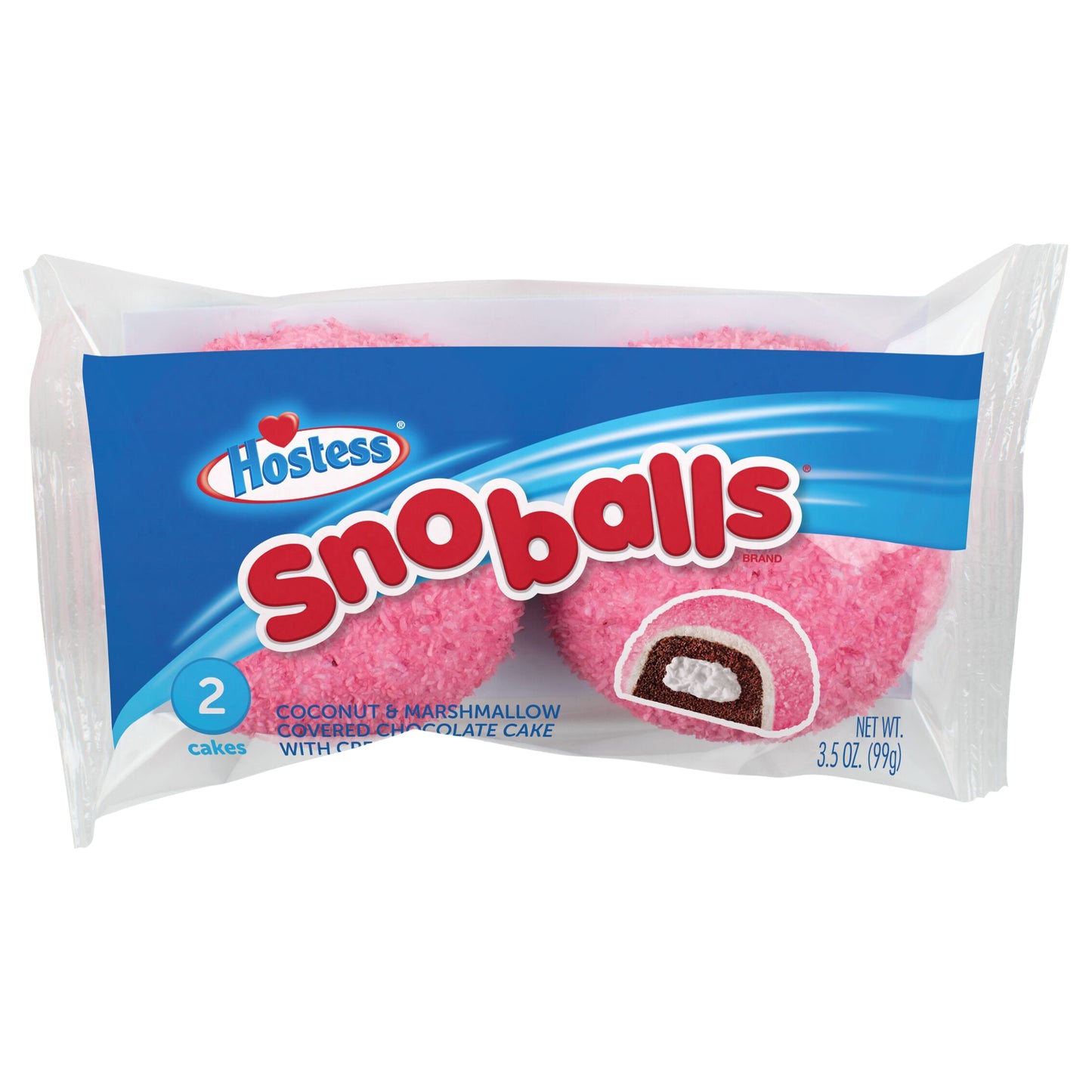HOSTESS SNOBALLS Single Serve, 2 Count, 3.5 oz