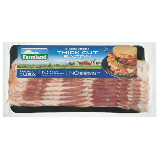 Farmland Hickory Smoked Thick Cut Bacon 12 oz