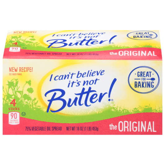 I Can't Believe It's Not Butter! 75% The Original Vegetable Oil Spread 4 ea