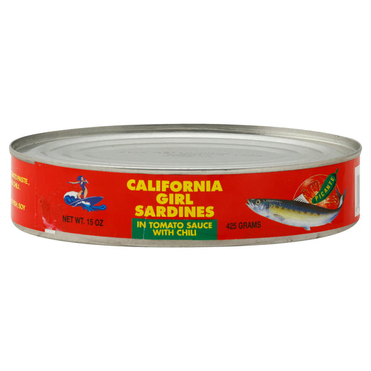 California Girl Sardines 15 oz - Chili