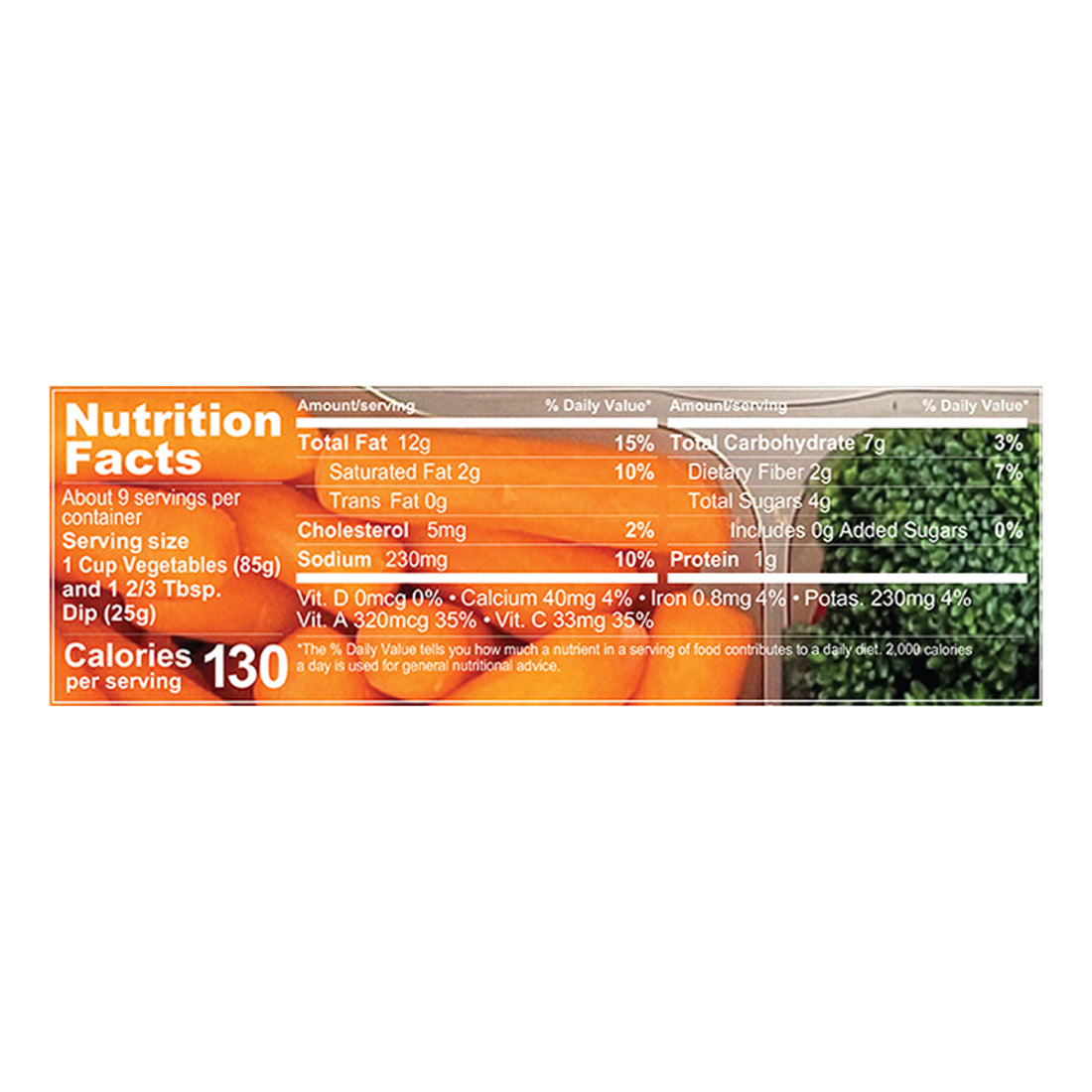 Taylor Farms Vegetable Tray 36oz with LH