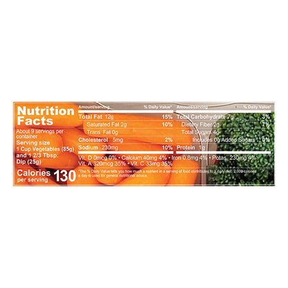 Taylor Farms Vegetable Tray 36oz with LH