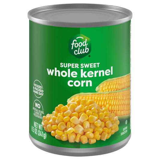 Food Club Super Sweet Whole Kernel Corn 8.5 oz