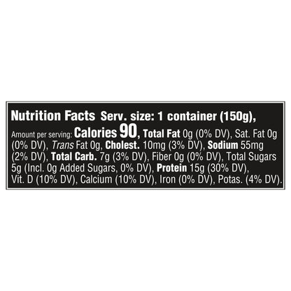 Oikos Triple Zero Vanilla 15g Protein, 0g Added Sugar, Nonfat Greek Yogurt, 5.3 OZ Cup