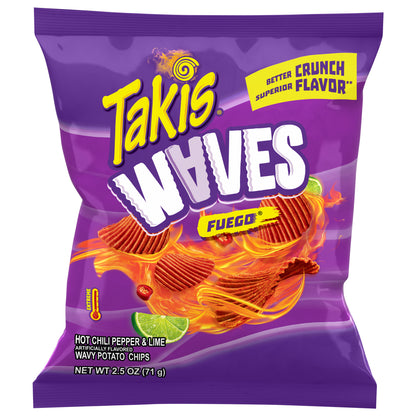 Takis Waves Extreme Fuego Wavy Potato Chips 2.5 oz