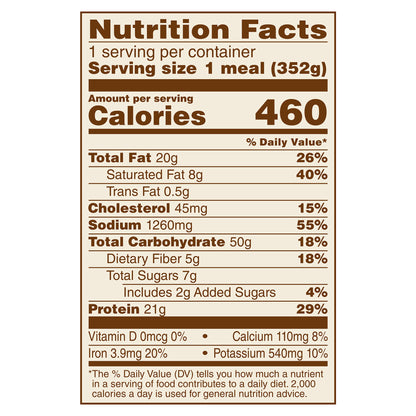 Marie Callender's Classic Spaghetti and Meatballs Bowl Single Serve Frozen Meal, 12.4 oz.