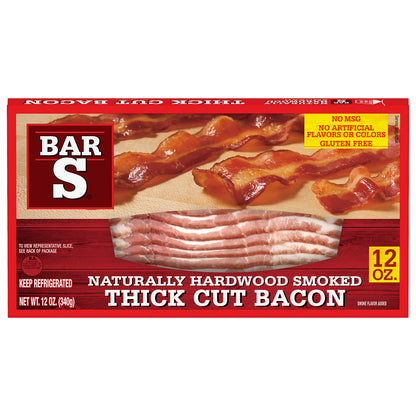 Bar-S® Naturally Hardwood Smoked Thick Cut Bacon 12 oz. Box