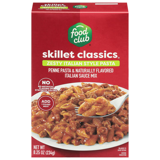 Food Club Skillet Classics Zesty Italian Style Pasta 8.25 oz