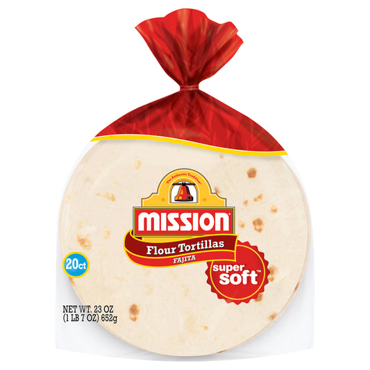 Mission Fajita Flour Tortillas, 20 Count