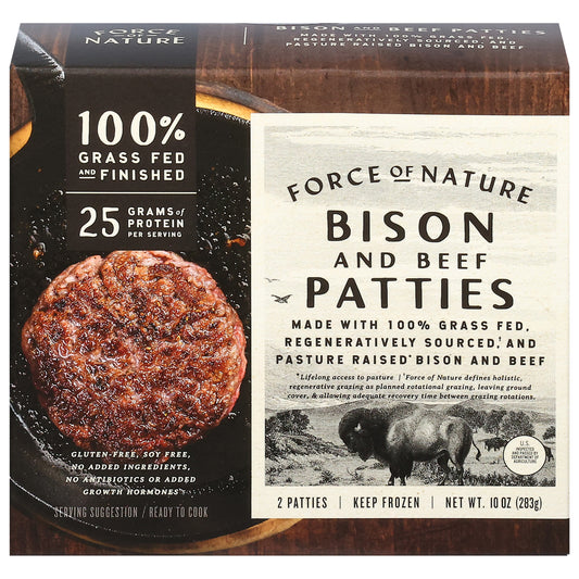 Force of Nature Bison and Beef Patties 2 ea