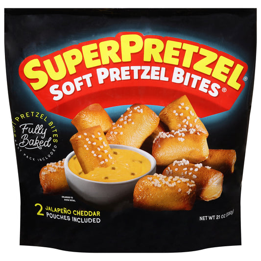 SuperPretzel Soft Jalapeno Cheddar Pretzel Bites 21 oz
