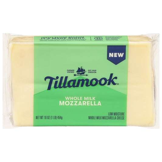 Tillamook Whole Milk Mozzarella Cheese 16 oz