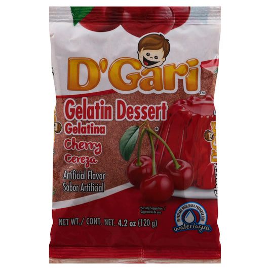 D'Gari Gelatin Dessert 4.2 oz - Cherry