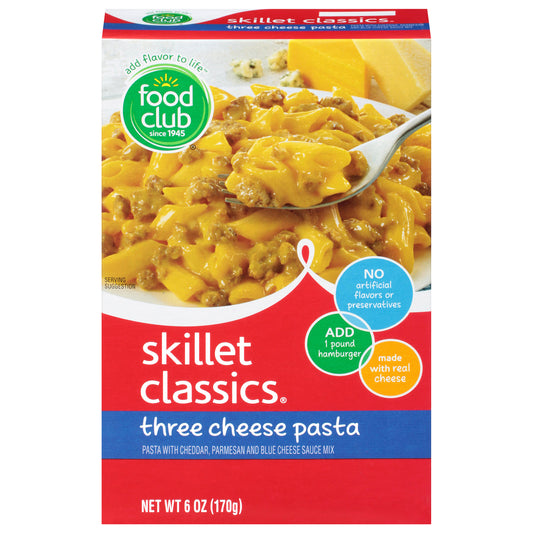 Food Club Three Cheese Pasta Skillet Classics 6 oz