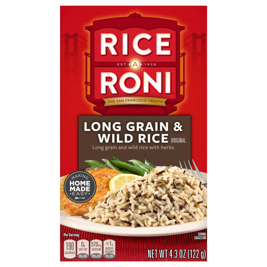Rice A Roni Long Grain & Wild Rice Original 4.3 Oz