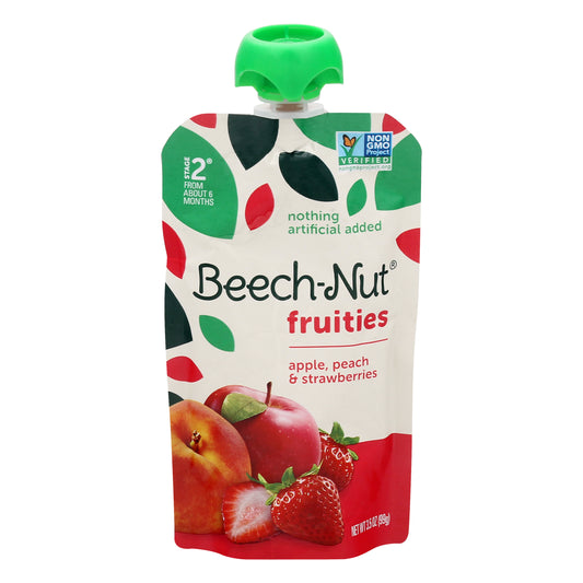 Beech-Nut Fruities Stage 2 Apple Peach & Strawberry Apple, Peach & Strawberry 3.5 oz