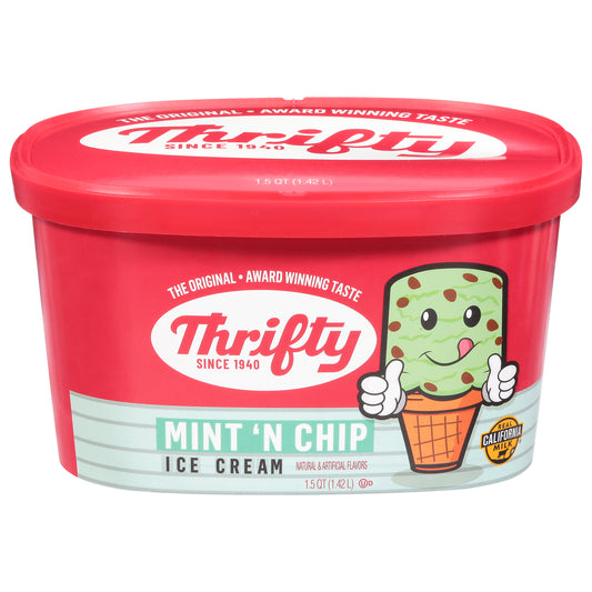 Thrifty Mint 'N Chip Ice Cream 1.5 qt