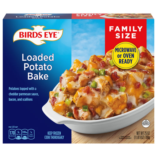 Birds Eye Loaded Potato Bake, Frozen Vegetable, 25 OZ Family Size Box