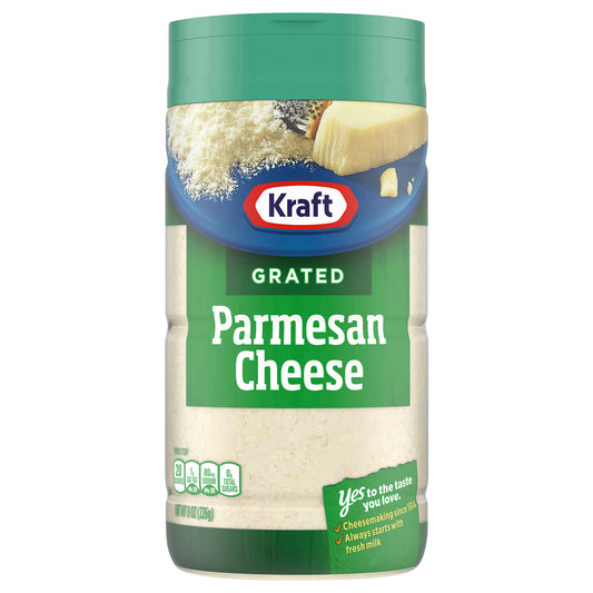 Kraft Parmesan Grated Cheese, 8 oz Shaker