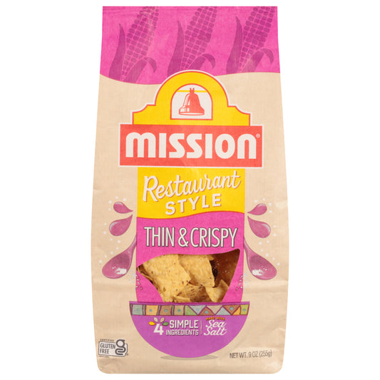 Mission Thin & Crispy Restaurant Style Chips 9 oz