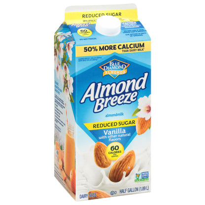 Almond Breeze Reduced Sugar Vanilla Almondmilk 0.5 gl