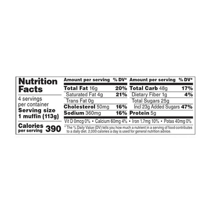 Sweet P's Bake Shop Blueberry Streusel Muffins 16 oz