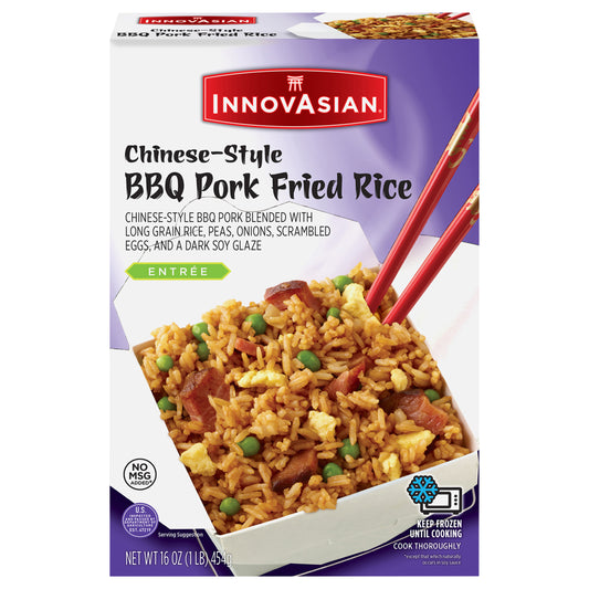 InnovAsian Chinese-Style BBQ Pork Fried Rice Meal, 16 oz (Frozen)