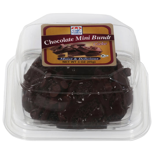 Cafe Valley Bakery Chocolate Bundt Cake 3 oz