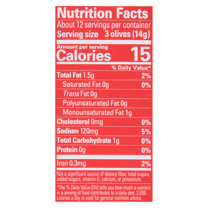Early California Pitted Ripe Olives Extra Large 6 oz