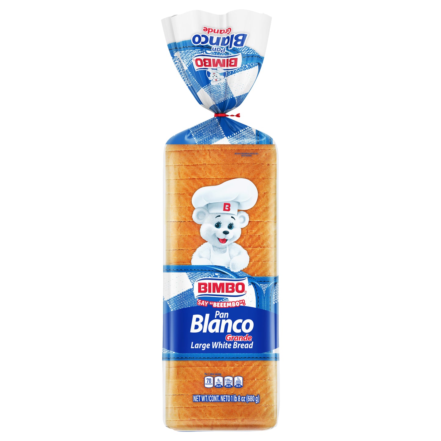 Bimbo Pan Blanco Grande Plain Bread, 24 oz