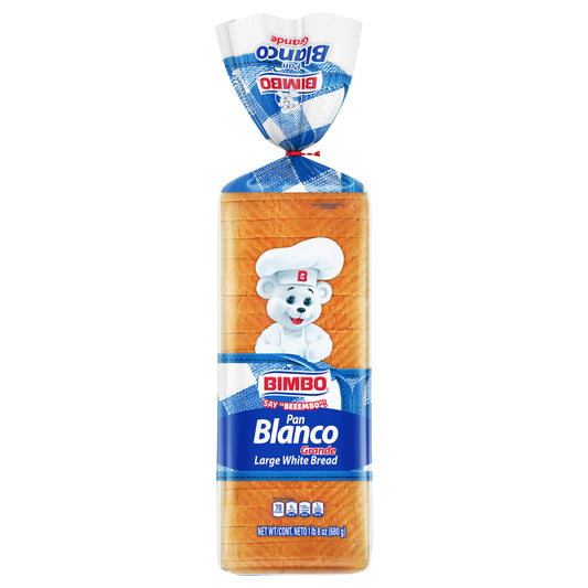 Bimbo Pan Blanco Grande Plain Bread, 24 oz