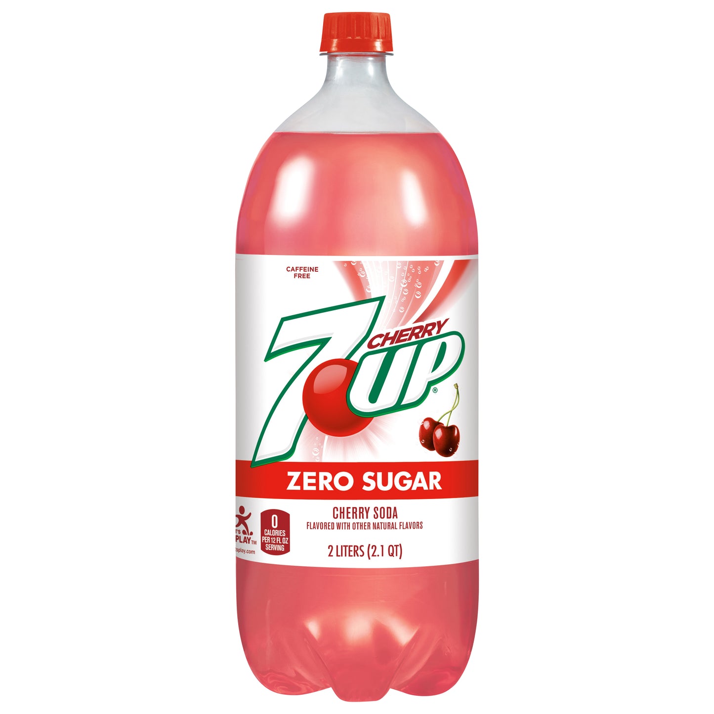 7-Up Zero Sugar Cherry Soda 2 lt Bottle