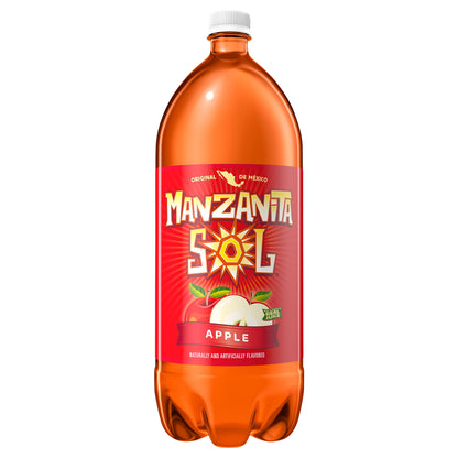 Manzanita Sol Soda Apple Naturally & Artificially Flavored 2 L
